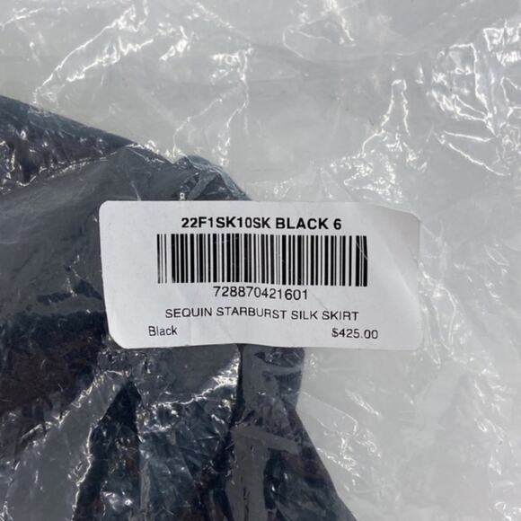 CYNTHIA ROWLEY Sequin Starburst Silk Maxi Skirt | US 6 - Picture 7 of 13